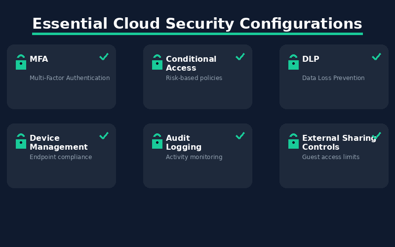 Essential Cloud Security Configurations